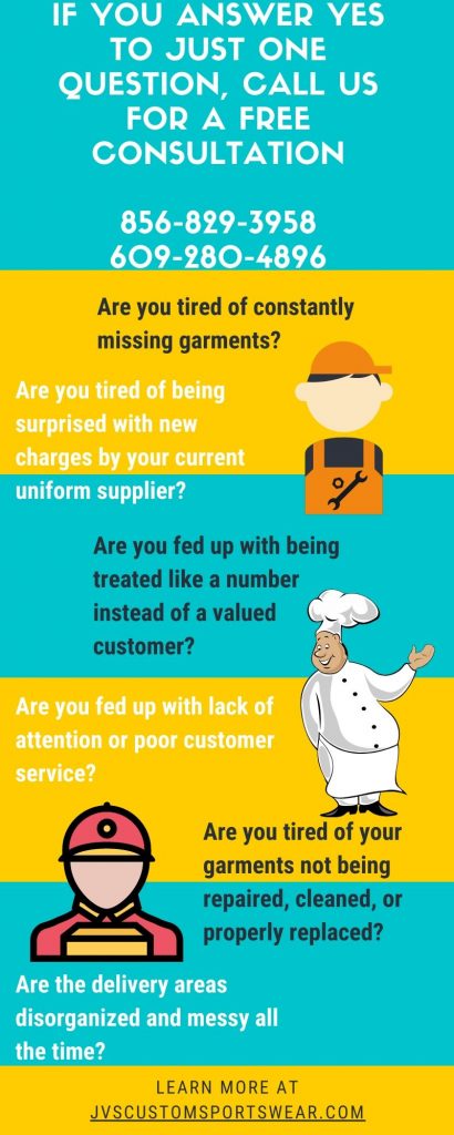South Jersey custom uniform rental program